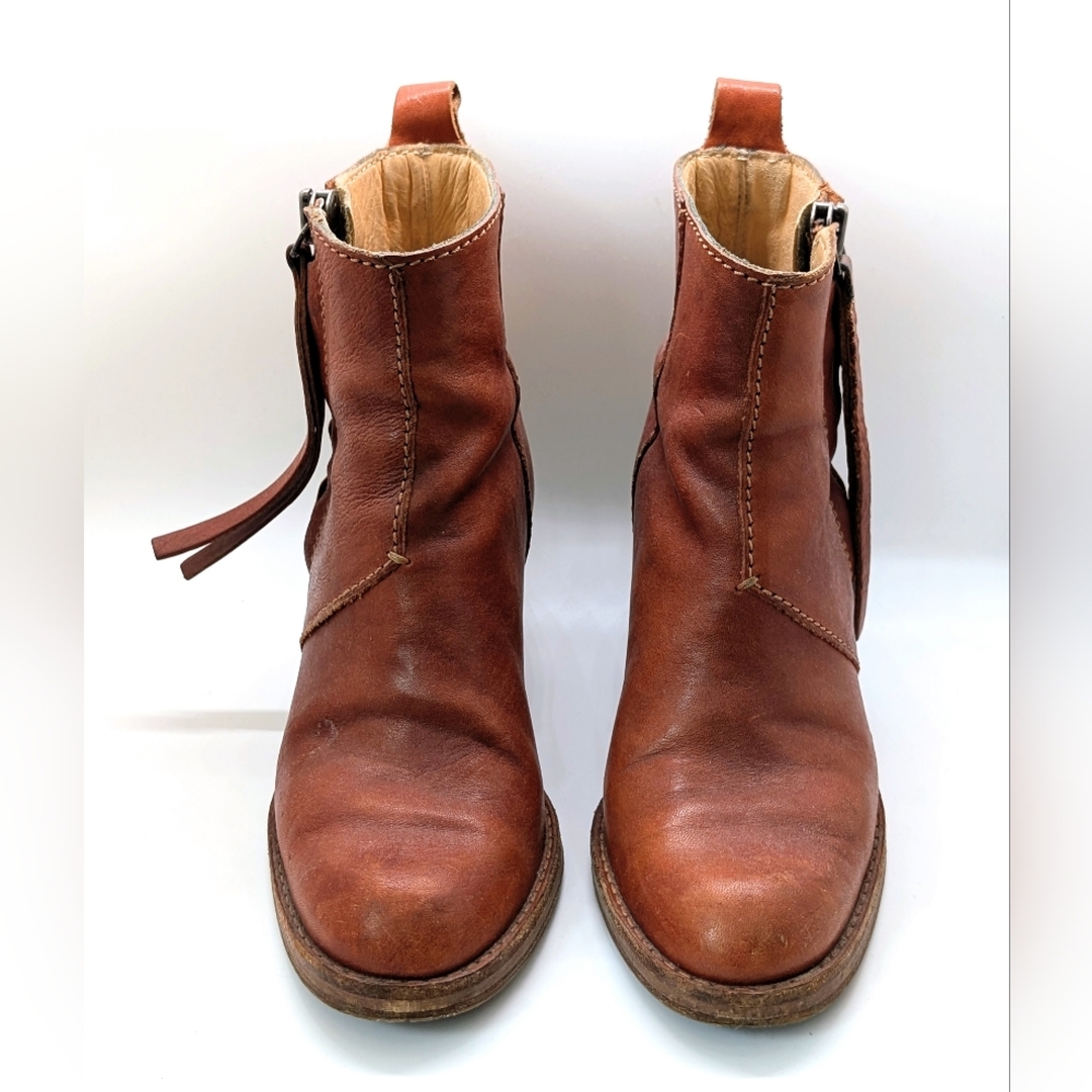 Acne Pistol Boots Cognac Leather Ankle Boots EU 36/US 7